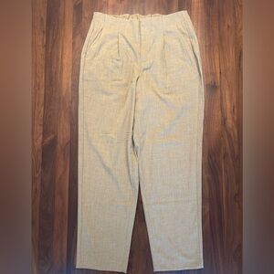 Women’s Sz 6 Front Pleats Pants - A New Day, Tan, Ankle Length